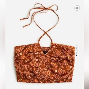 J. Crew V-neck Halter Top